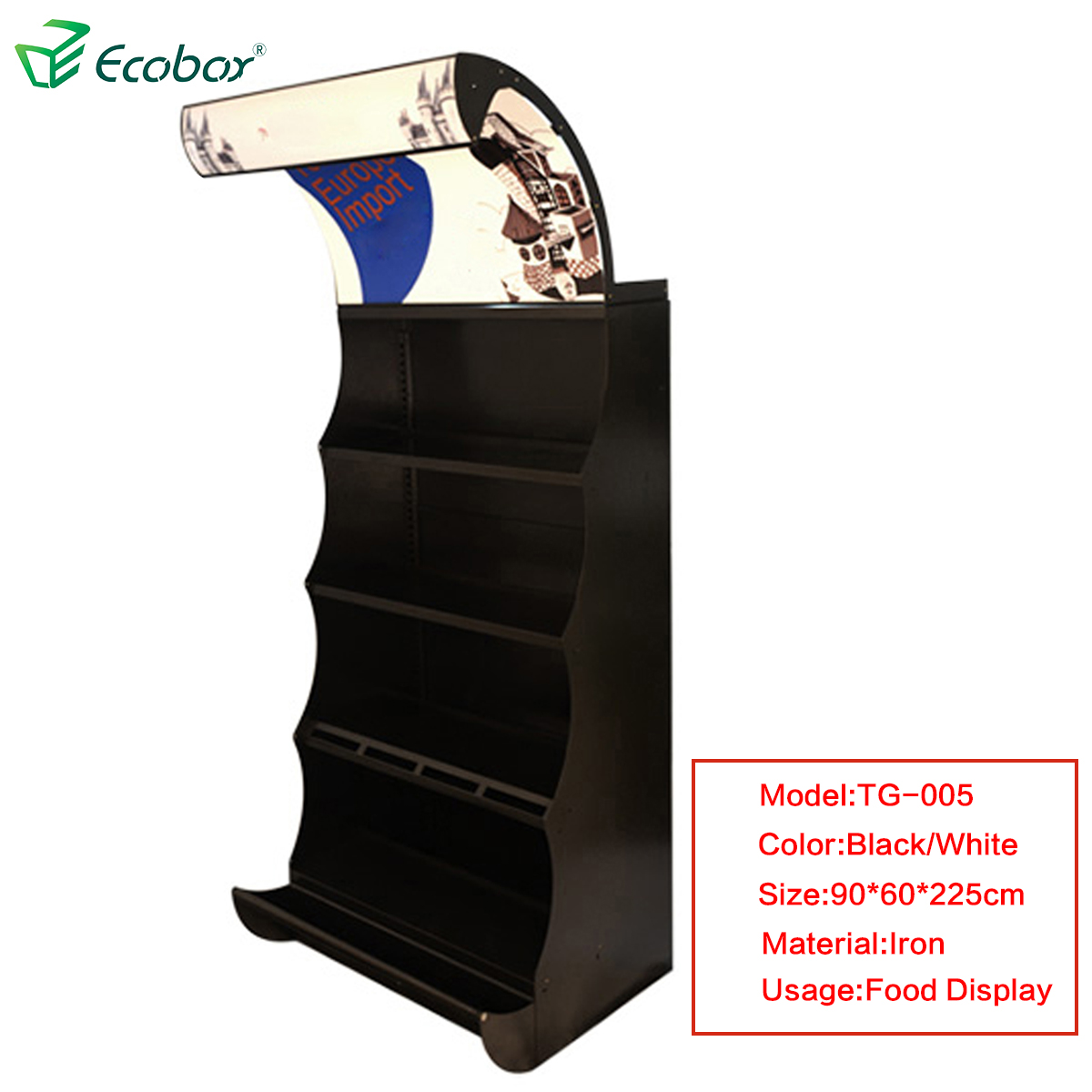 Ecobox TG-01101C Pick-and-Mix-Süßigkeitenregal mit Schaufelbehältern 