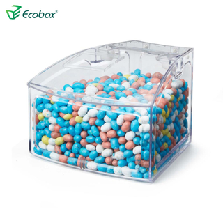 Ecobox SPH-010 Bogenförmiger kleiner Lebensmittelbehälter für Supermarktregale