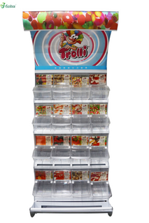 Ecobox TG-01101C Pick-and-Mix-Süßigkeitenregal mit Schaufelbehältern 