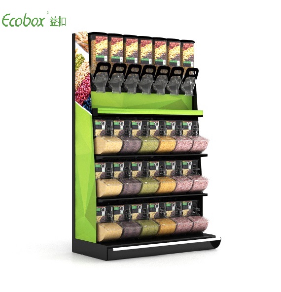 Ecobox TG-08 1,2 m breites Displayregal für Getreide, Süßigkeiten, Nüsse und Lebensmittel