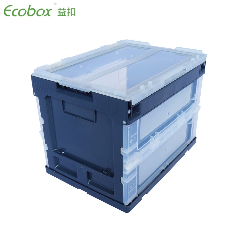 Zusammenklappbare Ecobox-Umzugsbox aus Kunststoff mit Deckel