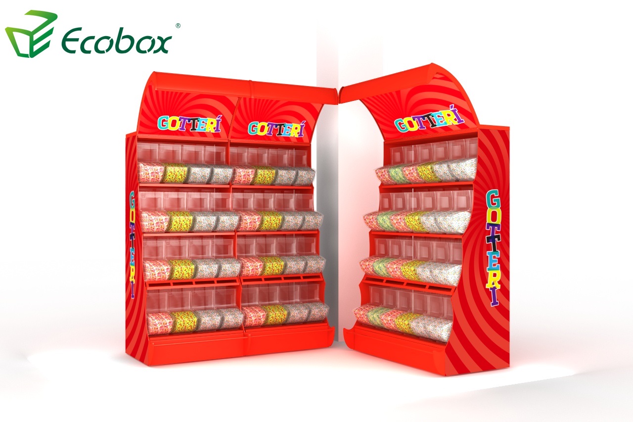 Ecobox TG-061 Serie Eck Candy Display Regal Regal