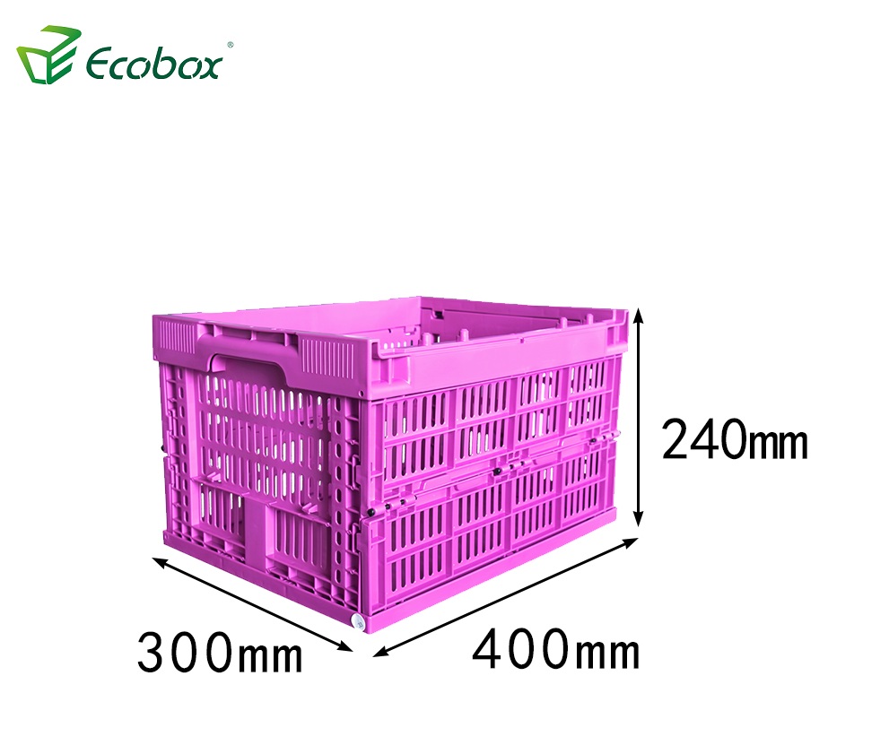 Ecobox Wiederverwendbarer Kunststoff-Faltschachtel für den Transport lila
